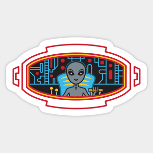 Alien driver Sticker